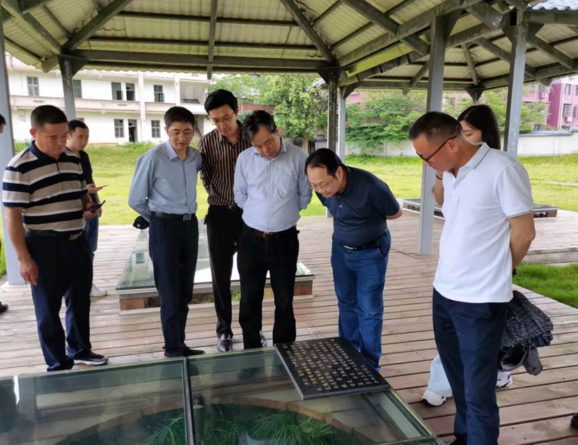 说明: C:\Users\407-yyw\Desktop\0613\省文旅厅调研组来赫调研\调研组考察益阳故城遗址2.jpg